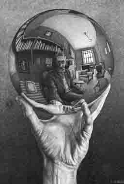 Mano con Esfera, de M. Escher